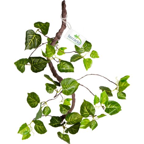 Hiedra artificial colgante para terrario o acuario tropical de 80 cm. (1/5)