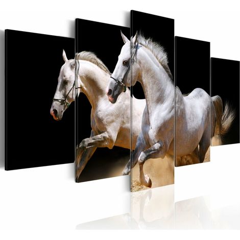 Tableau galope liberté et énergie - 200 x 100 cm (1/4)