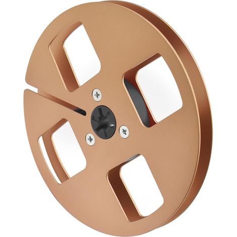 Bobine vide en aluminium de 12,7 cm, design vent à 4 trous, pour magnétoscopes de 6,35 mm et bobine vide d'équipement (1/5)