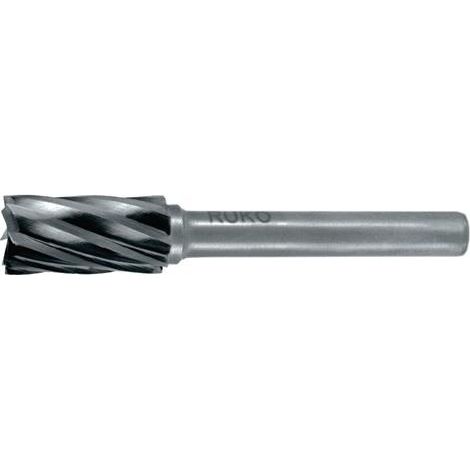 Frässtift ZYA Ø 12mm Kopflänge 25mm Schaft-Ø 6mm Hartmetall Verzahnung Alu RUKO (1/2)