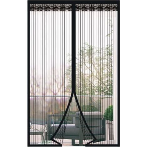 Pair - Moustiquaire de Porte Rideau anti Mouche Magnétique Rideau de Porte Antimoustique avec Fermeture Aimantée Sans Perçage（90 220） (1/5)