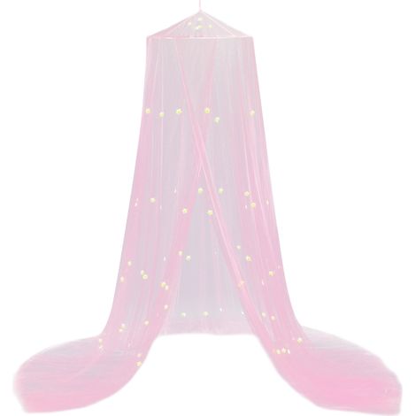 Moustiquaire de lit de luxe avec étoiles fluorescentes phosphorescentes, hamac-aire de jeux universel, installation facile pour enfants, lits simples et doubles, convient aux bébés, enfants, filles et (1/5)