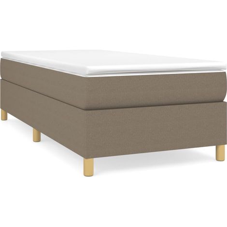 Maison Exclusive - Boxspringbettgestell Taupe 80x200 cm Stoff