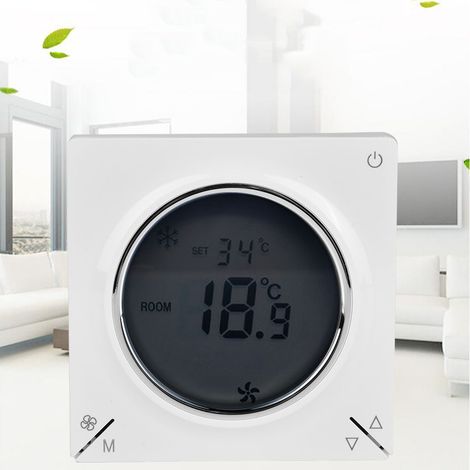 LCD-Klimaanlage mit Gebläsekonvektor, zentralem Thermostat, Kühl-, Heiz- und Raumtemperaturregler (1/5)