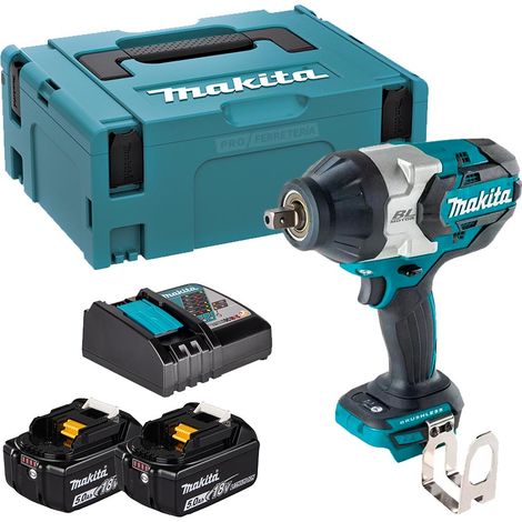 Llave de Impacto Makita DTW1004RTJ LXT 18V, 1/2&quot, 1.050 Nm 2 x 5 Ah baterías