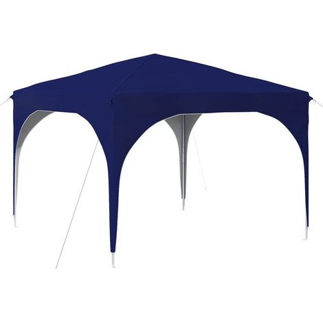 Tente de réception portable 290 x 290 x 245 cm, bleue (1/5)