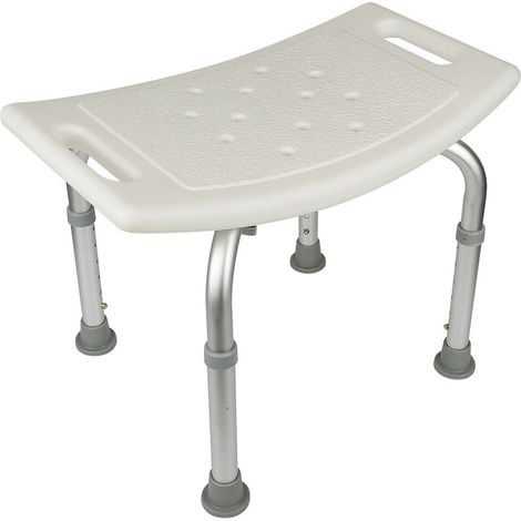 Tabouret Baignoire Antidérapant Rectangulaire, Chaise De Douche Antidérapante pour Personnes âgées,Handicapés, Siège de Bain Réglable en Hauteur (1/5)