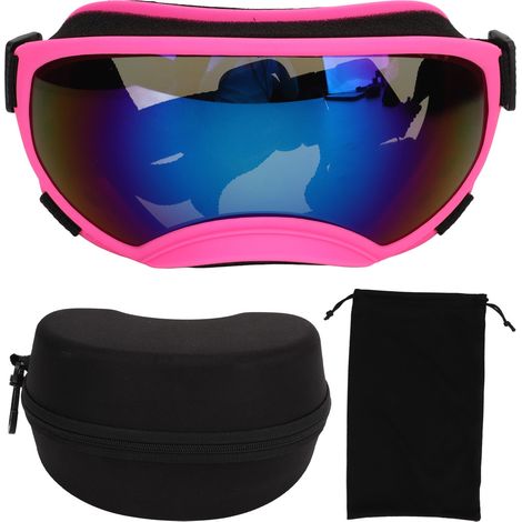 Lunettes de protection pour chien - Verres bleus anti-UV, réglables et respirants pour activités extérieures (1/5)