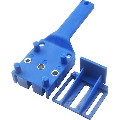 Gabarit de chevillage rapide pour le bois, gabarit de chevillage compact pour le travail du bois avec butée réglable et bagues métalliques ( ) (1/5)