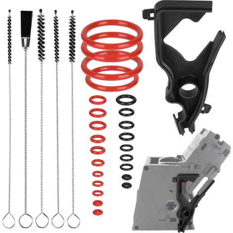 Kit D'entretien Clé à Tête Ovale pour EQ5 EQ6 EQ7 EQ8 Vero, Pack of 24 Joint Torique, Brosses De Nettoyage Incluses, Joint Profilé pour Groupe de Percolation Raccord de Sortie (1/5)