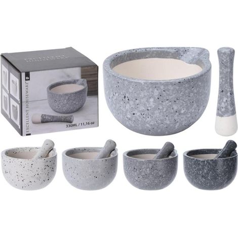 Mortero excellent houseware mortar and pestle cerámica 330 ml 10,5 cm