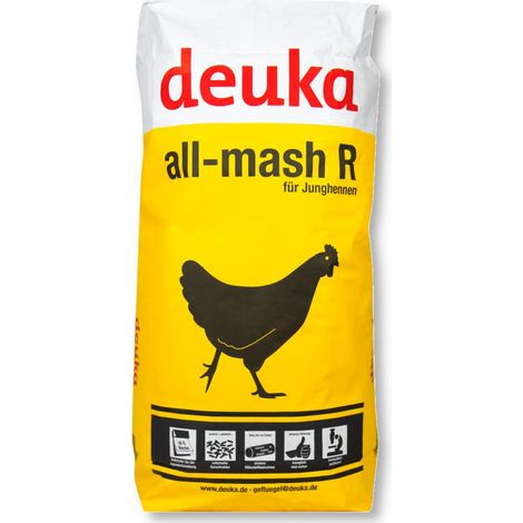 Deuka all-mash R Mehl Aufzuchtfutter m. Cocc. 25 kg Kükenfutter Geflügelfutter (1/2)