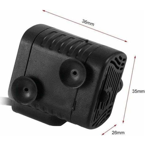 Pompe à eau ultra-silencieuse 48GPH [180L / H] 3W, petit aquarium, bassin à poissons, tortue, animaux aquatiques, sculpture, jardin, bateau en mouvement, bassin, fontaine, pompe à aquarium de table. (1/4)