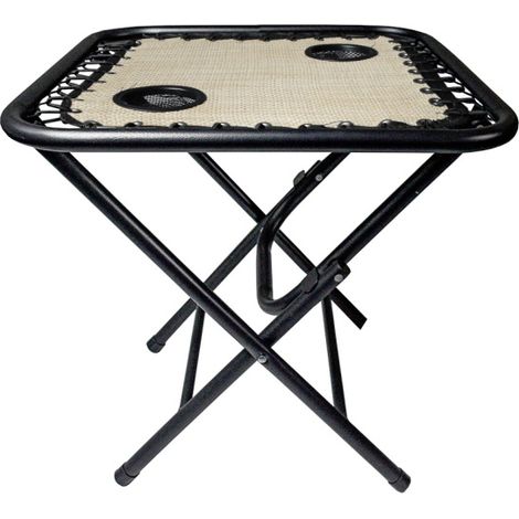 Aga Campingtisch MR51TB – Klapptisch 50x50x50 cm mit 2 Getränkehaltern – faltbar, stabil & wetterfest – kompakt für Camping & Reisen