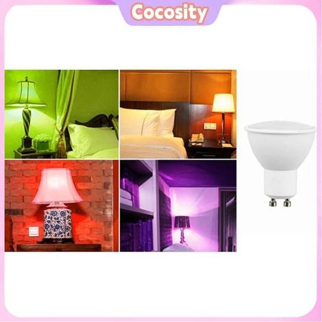 Cocosity Ampoule LED RGBW GU10 Spot lumineux LED RGBW GU10 à changement de couleur, 2 modes d'éclairage, luminaire decorative (1/5)