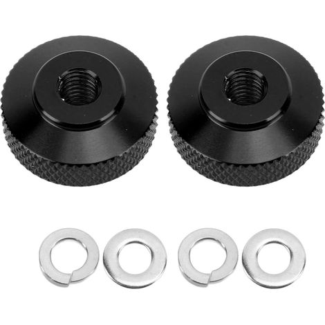 Satz aus 2 Aluminium-Kettenspannmuttern, einfach zu bedienen, farbbeständig und hochbelastbar, für Monkey Cross Super Black. (1/5)