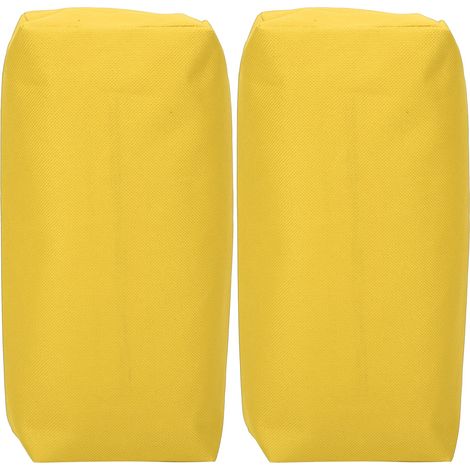 Sac de Rangement Portable 2 Pièces pour Outils avec Dragonne (Jaune) - Organisateur de Bricolage