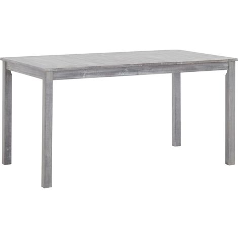 Maison Exclusive - Set Pranzo da Giardino 7 pz Grigio Slavato in Massello d'Acacia (1/5)