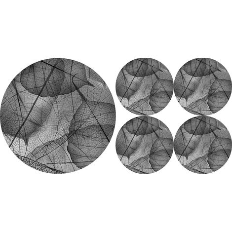 Lot de sets de table ronds 1+4 - fragiles (1/3)
