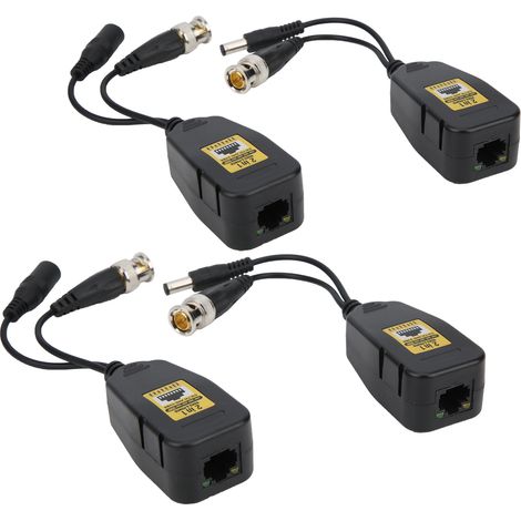 4 émetteurs vidéo HD avec protection contre la foudre et balun d'alimentation RJ45 2 en 1 HDCVI/TVI/AHD/CVBS 28MP (1/5)