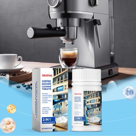 Reinigungstabletten für Kaffeemaschinen - 100 g - Spezielle Reinigungstabletten zur Entfernung von Flecken und Kalkablagerungen sowie zur Wartung/Überholung von Kaffeemaschinen. -- DTEKGAZ (1/5)