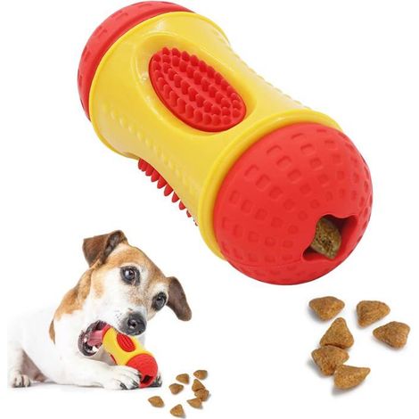 Ecleanfy - Jouets ennuyeux pour chiens de taille moyenne, jouets de dentition pour chiots, jouets distributeurs de friandises pour chiens (1/5)
