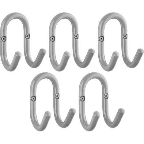 SOTECH Garderobenhaken FARA 87 mm Grau, 5 Stück