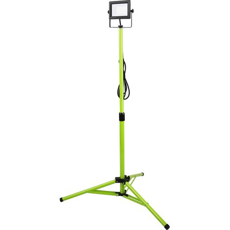 Luceco LED Slim Treppiede luce da lavoro, 30 Watt, Nero e Verde