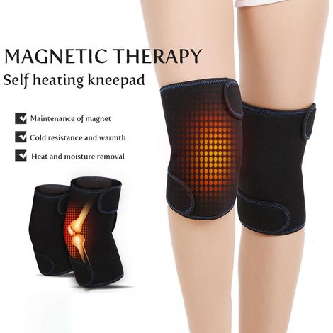 1 Paar selbsterwärmende magnetische Knieschoner, Kniebandagen, Massagepads für das Wohlbefinden (1/5)