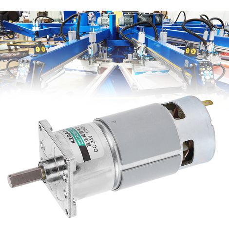 24-V-Gleichstrom-Miniaturmotor mit Halterung XD-42GA755+, langsam laufender Getriebemotor (vorwärts und rückwärts), 600 U/min (1/5)