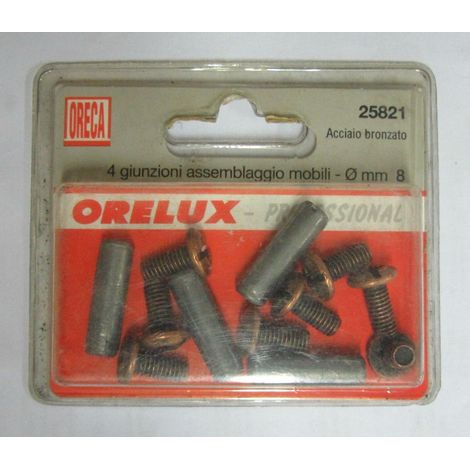 ORECA - GIUNZIONI DI ASSEMBLAGGIO SVITABILE AMBO I LATI VITE 6MM DISTANZIALE 8X27MM
