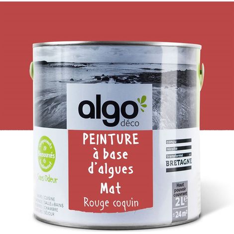 Peinture écologique Algo - Mat - Rouge Coquin - 2L (1/5)