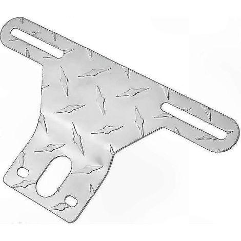 Robuster Kennzeichenhalter aus Aluminium mit wasserdichter und kratzfester LED-Lichthalterung, Montagerahmen für Anhänger und Fahrzeuge (1/5)