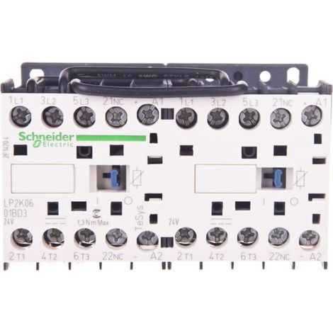 Contattore di potenza 6A 3P 24V DC 0Z 1R LP2K0601BD3