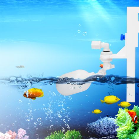 Valve de remplissage automatique en acrylique pour aquarium avec support et flotteur. (1/5)