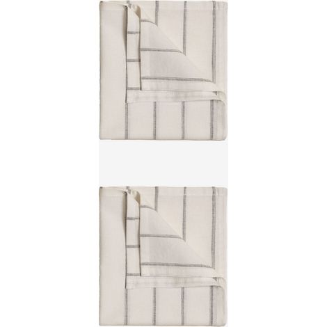Set di 2 tovaglioli in lino e cotone Yersek SKLUM            