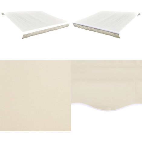 Toile d'auvent Crème 450x300 cm - Toiles D'ombrage - Auvent De Terrasse - Parasol - Abri Solaire - Protection Solaire - Home & Living (1/5)