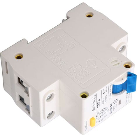 Disjoncteur différentiel 63A 30mA 6kA 1P+N Type AC Rail DIN Interrupteur automatique de protection contre les fuites 230V (1/5)
