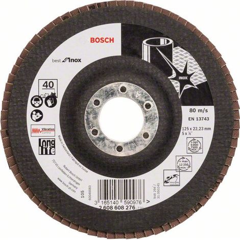 Plato pulidor X581 Best for Inox 125 mm 2223 mm 40  BOSCH 2608608276
