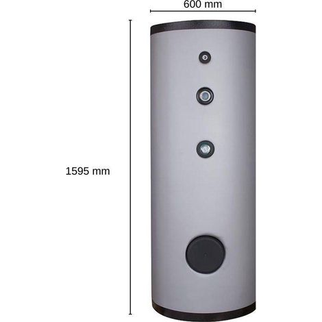 Evenes Warmwasserspeicher DSFI 300 Edelstahl 2 Wärmetauscher 290 L Solarspeicher (1/5)