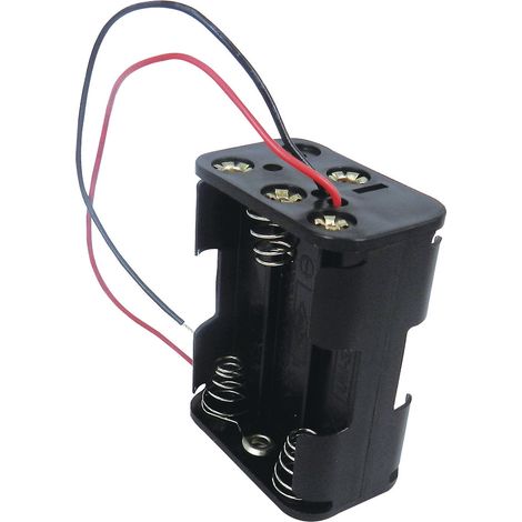 Porte-pile 6 x RS PRO AA, raccordement Fils ( Prix pour 1 )