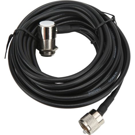 Antenne radio voiture câble signal M mâle vers femelle caoutchouc métal 5m long fil rallonge pour autoradio Kenwood (1/5)