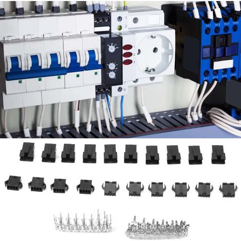 Kit de connecteurs 4 broches mâle/femelle à 4 broches avec cavalier et boîtier pour 100 connecteurs SM (1/5)