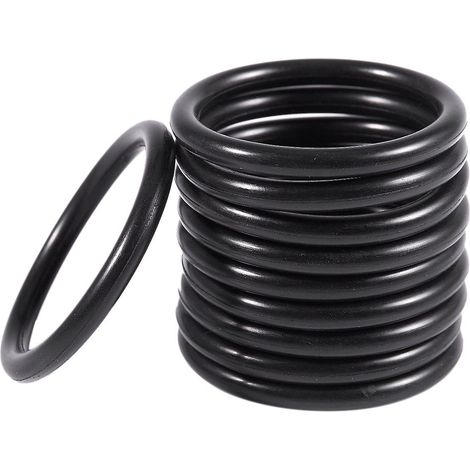 Lot de 10 joints toriques métriques en caoutchouc nitrile noir, diamètre extérieur 40 mm, épaisseur 4 mm (1/5)