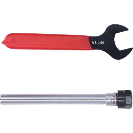 Porte-outil à tige droite ER11, rallonge de mandrin à pince avec clé, accessoires de fraisage CNC C10-ER11A-100L 100 mm (1/5)
