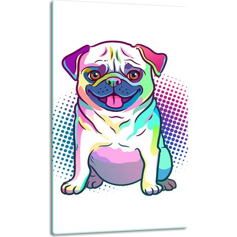 GLASPLATTE, TISCHPLATTE 30x52 HUND (1/5)