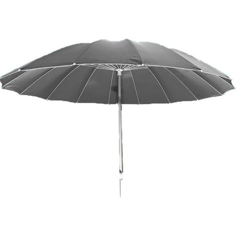 Ombrellone rotondo con snodo 240 cm antivento per mare spiaggia piscina giardino terrazzo balcone in alluminio e tessuto (1/5)