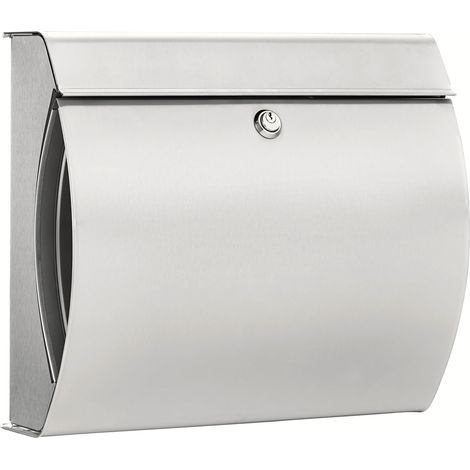 Burg-Wächter Briefkasten Edelstahl Zeitungsbox Wandbriefkasten Mailbox Post (1/5)