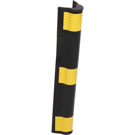 Gardes d'angle en Caoutchouc Réfléchissant pour Protection Murale Garage Et Parking Protège Coin Mural Anti-Chocs 23.23 X 3.94 X 3.15 Pouces (1/5)