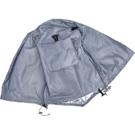 Couverture cage chien extérieur – pare-soleil étanche – dimensions 79x53x50.8 cm – gris – chenil animal